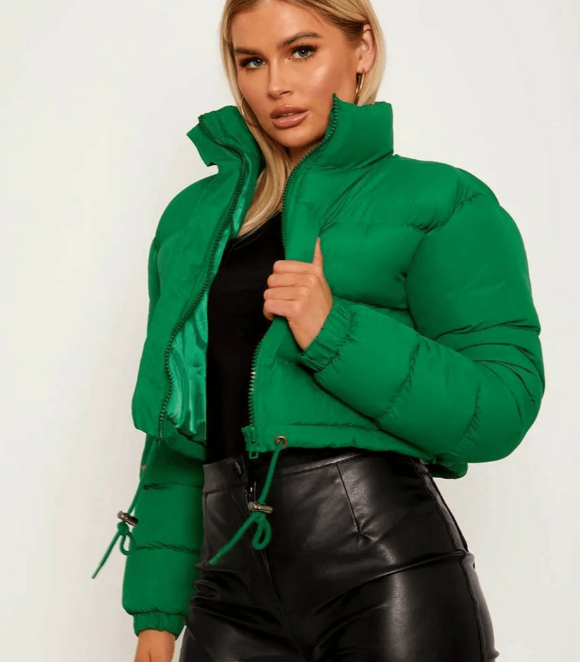 Kurze Pufferjacke Sportlich mit Reißverschluss