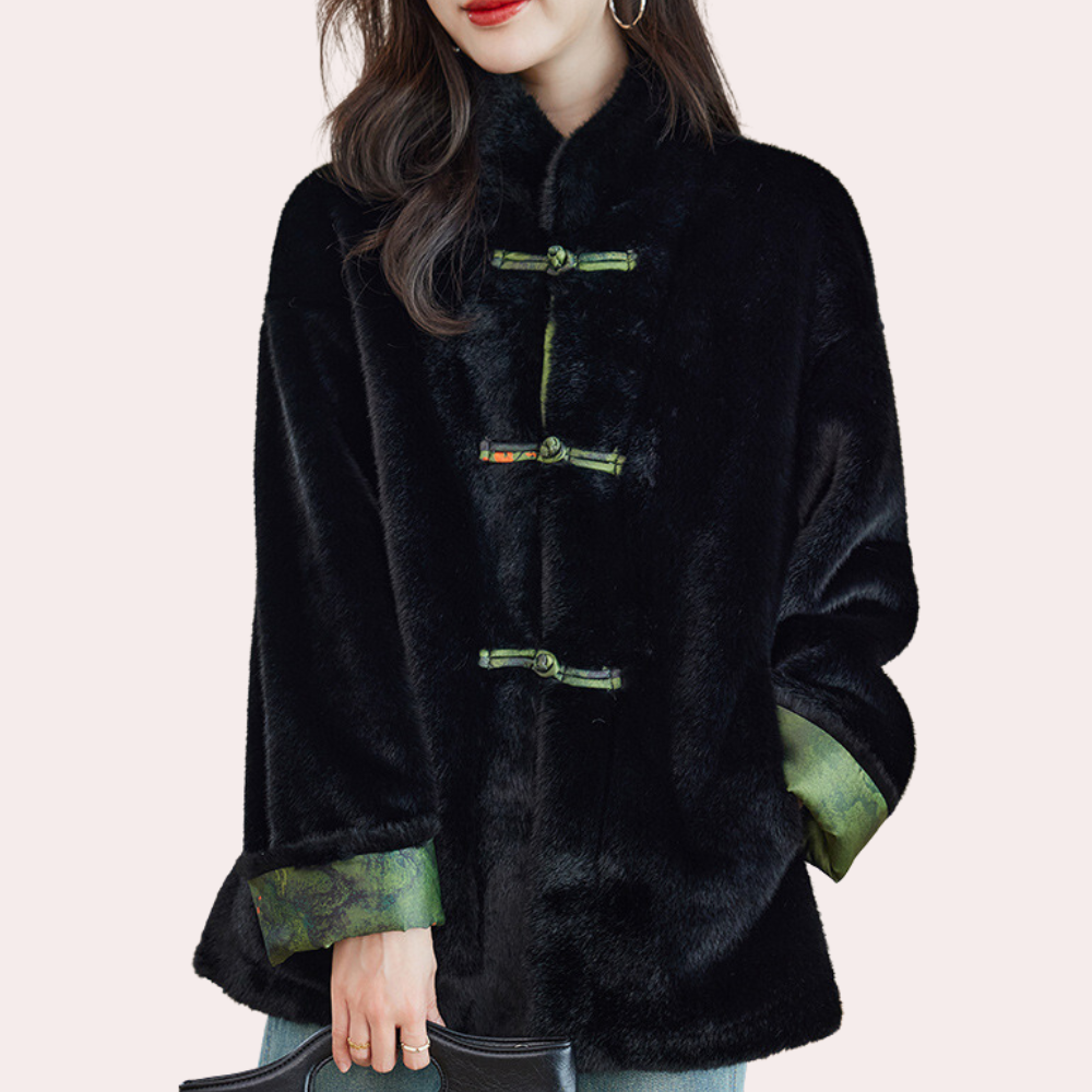 Eleganter Damen Wintermantel Klassik Stil - IdealeKleiden