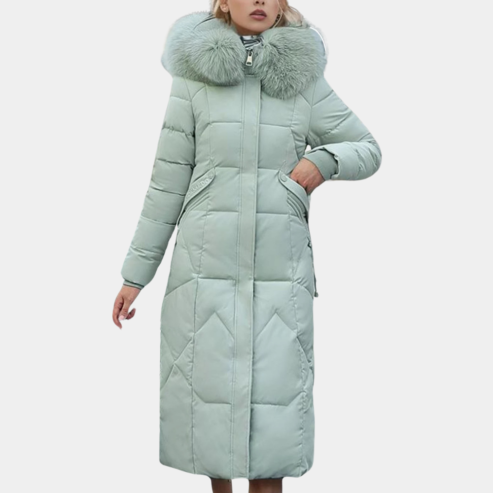 Eleganter Damen Wintermantel Stilvoll Lang
