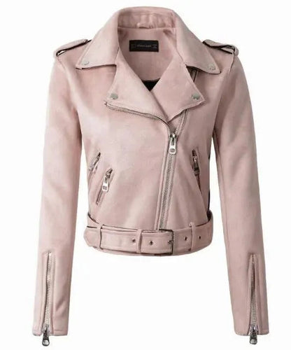 Damen Lederjacke Biker Style