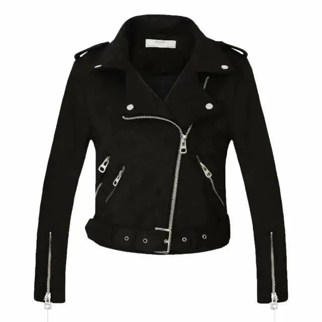 Damen Lederjacke Biker Style