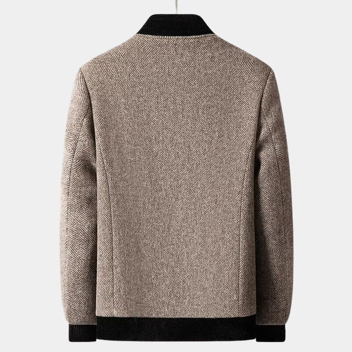 Elegante Herren Winterjacke Schwarz - IdealeKleiden