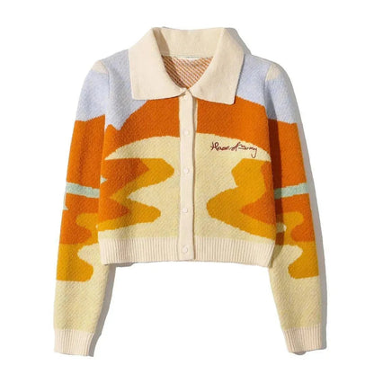 Stylische Strickjacke Damen Oberteil