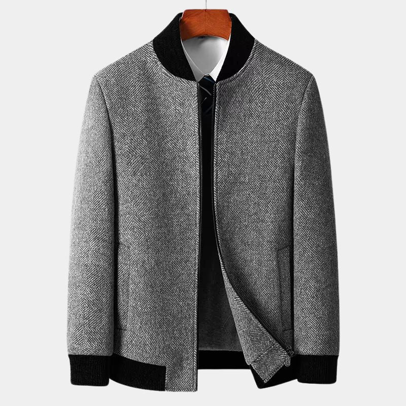 Elegante Herren Winterjacke Schwarz