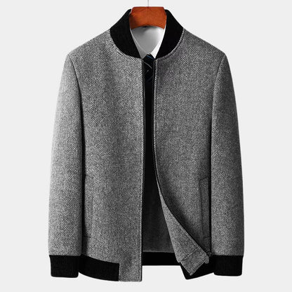 Elegante Herren Winterjacke Schwarz