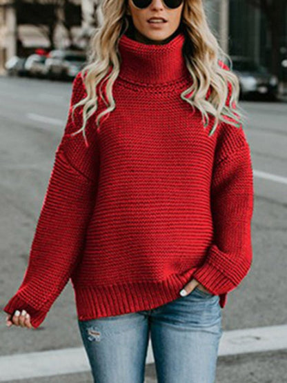 Dicke Rollkragenpullover Damen Premium Qualität