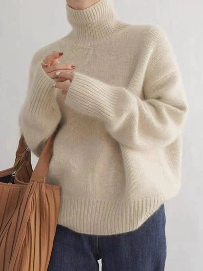 Stylische Rollkragenpullover Damen - IdealeKleiden