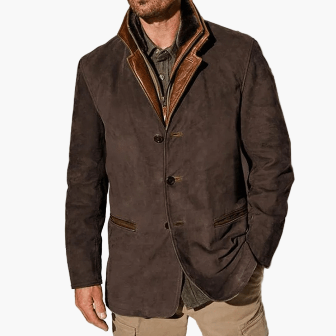 Stylische Herrenjacke Vintage Look Klassisch