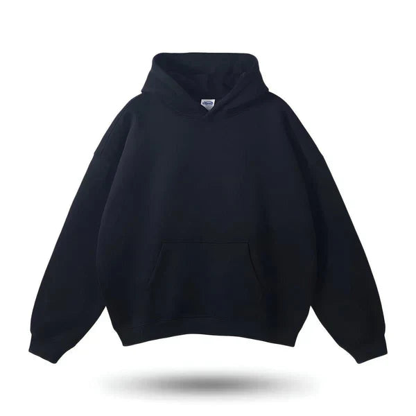 Große Hoodie Mit Vortasche Bequem - IdealeKleiden