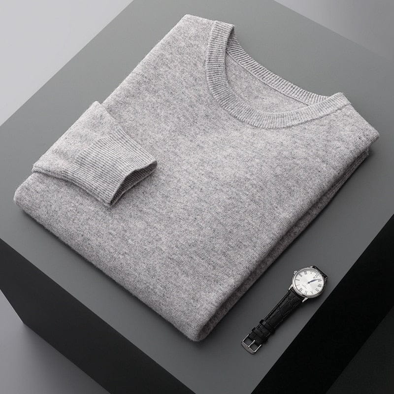 Herren Pullover Klassisch Rundhals Elegante Optik