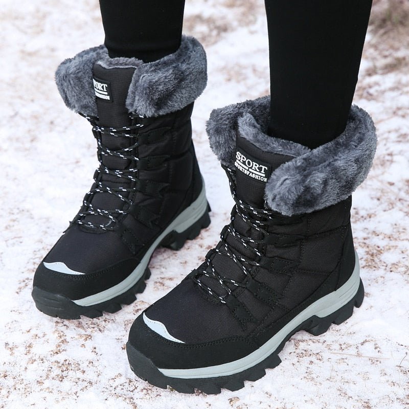 Warme Damen Stiefel Winter Isoliert - IdealeKleiden