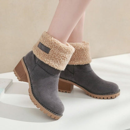 Warmhalter Winterstiefel Damen Absatz