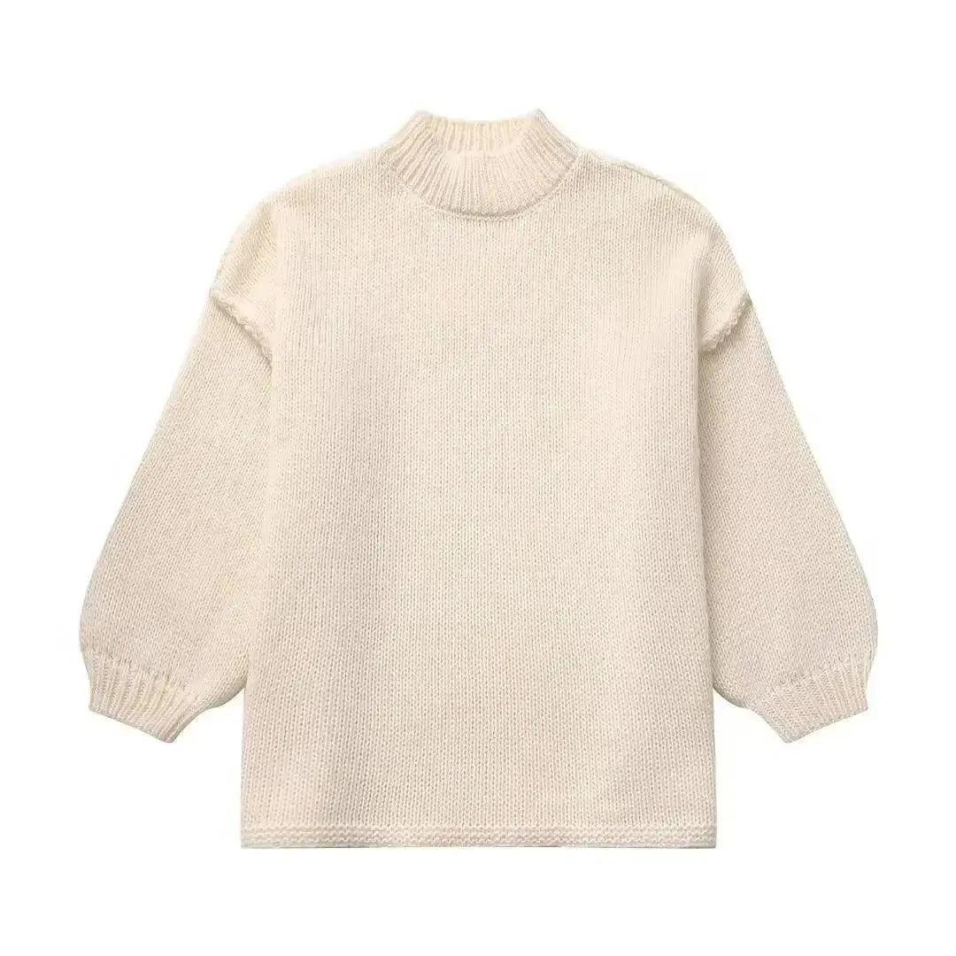 Herbst Pullover Damen Oversized Warm & Bequem