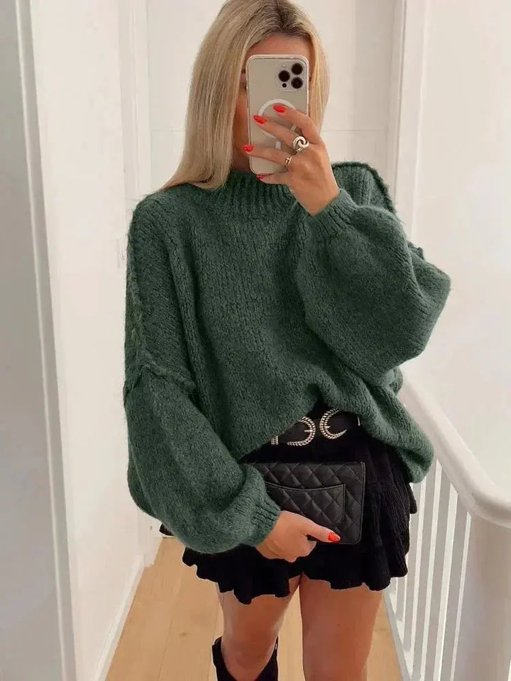 Herbst Pullover Damen Oversized Warm &amp; Bequem