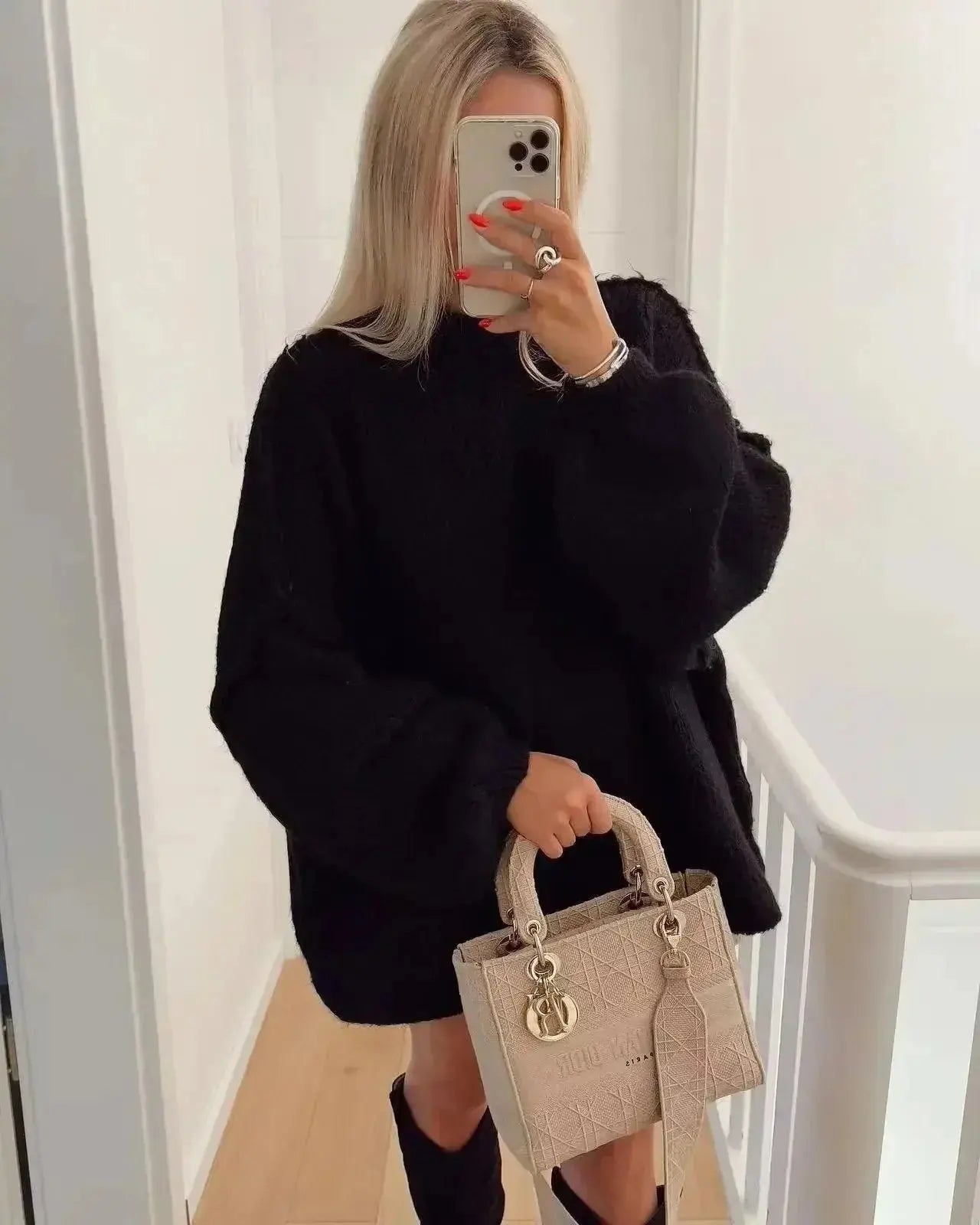 Herbst Pullover Damen Oversized Warm & Bequem