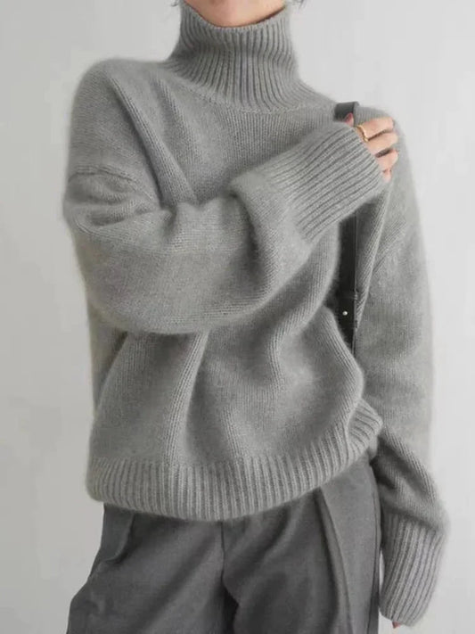 Weiche Rollkragen Pullover Gemütlich - IdealeKleiden