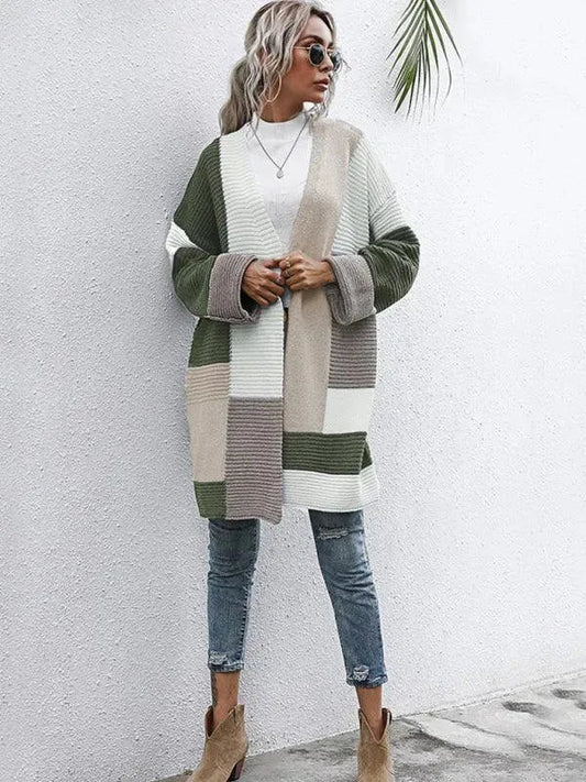 Weiche Strickjacke Damen Pullover Modern - IdealeKleiden