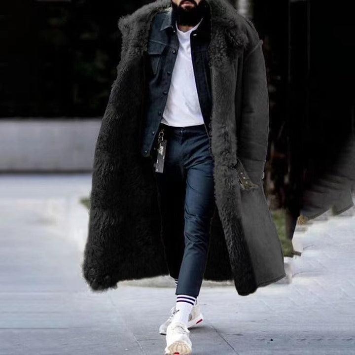 Eleganter Herren Wintermantel Lang &amp; Luxus - IdealeKleiden