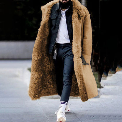 Eleganter Herren Wintermantel Lang & Luxus