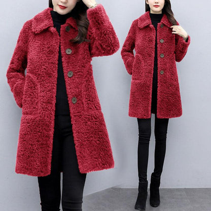 Eleganter Damen Mantel Lang Stilvoll