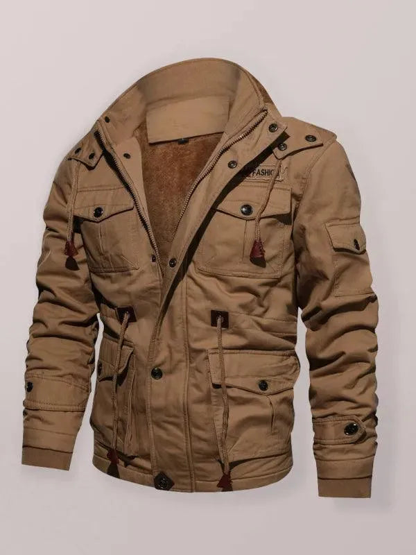 Bequeme Herrenjacke Warm Kapuzenjacke Winter