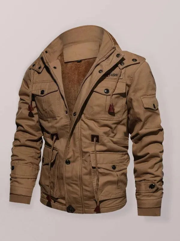 Bequeme Herrenjacke Warm Kapuzenjacke Winter