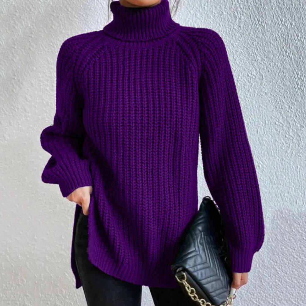 Elegante Damenpullover Rollkragen Chic