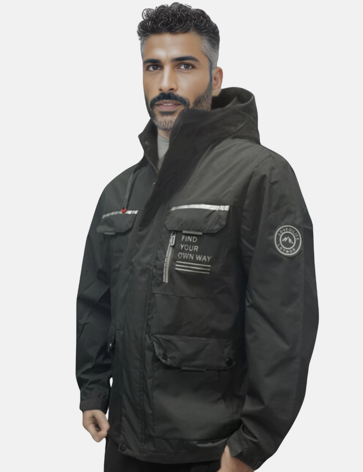 Leichte Herrenjacke Mit Vollreißverschluss Sportlich - IdealeKleiden