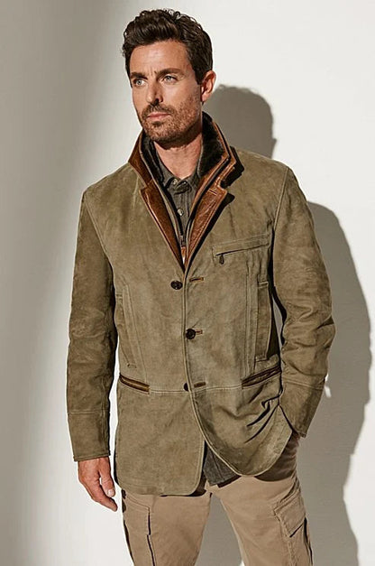 Herren Herbstjacke Retro Stil
