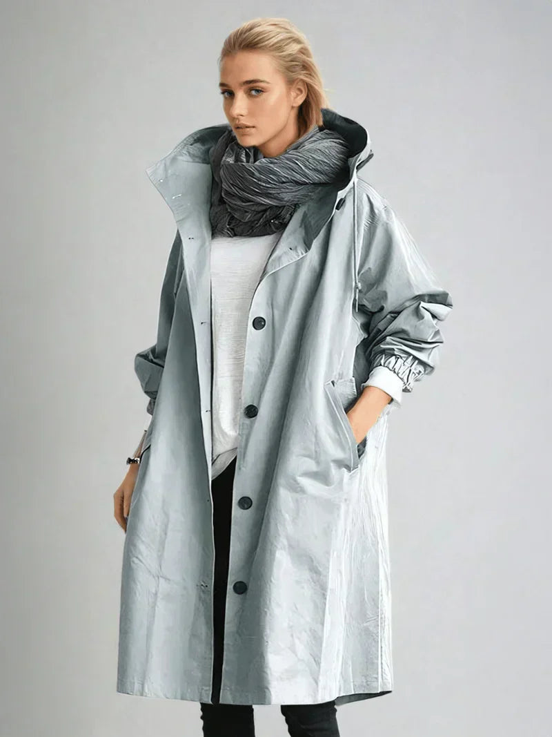 Damen Wintermantel Lang Elegant