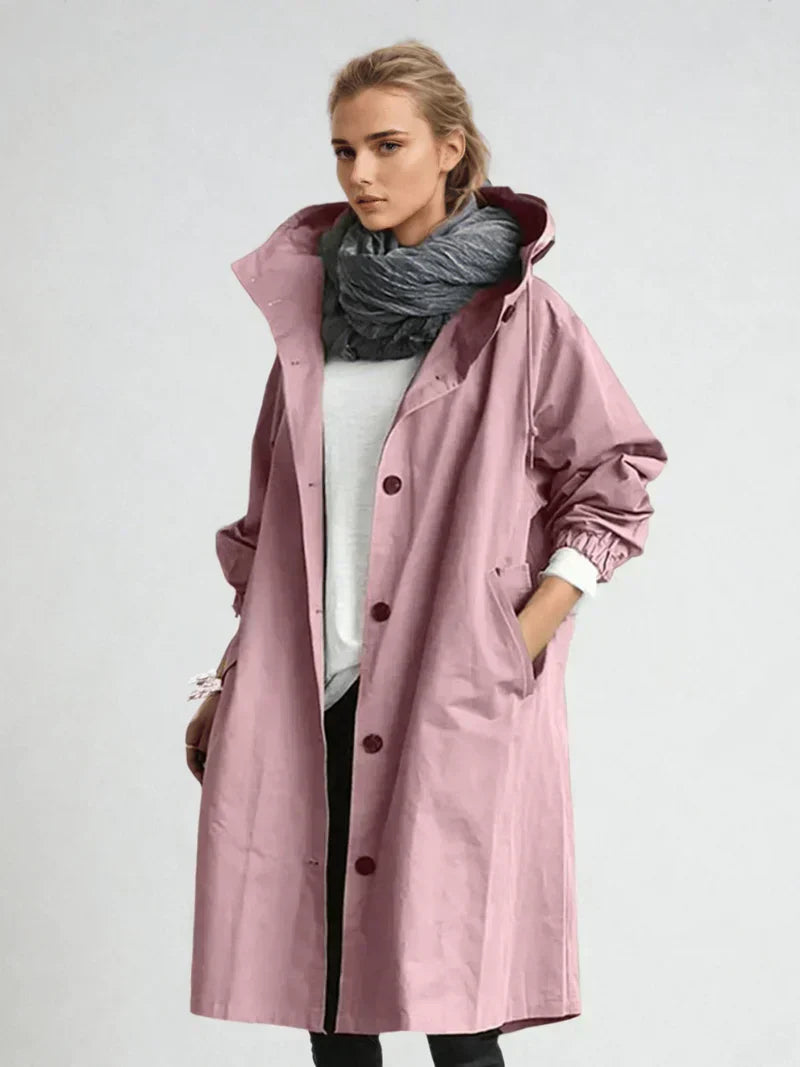Damen Wintermantel Lang Elegant