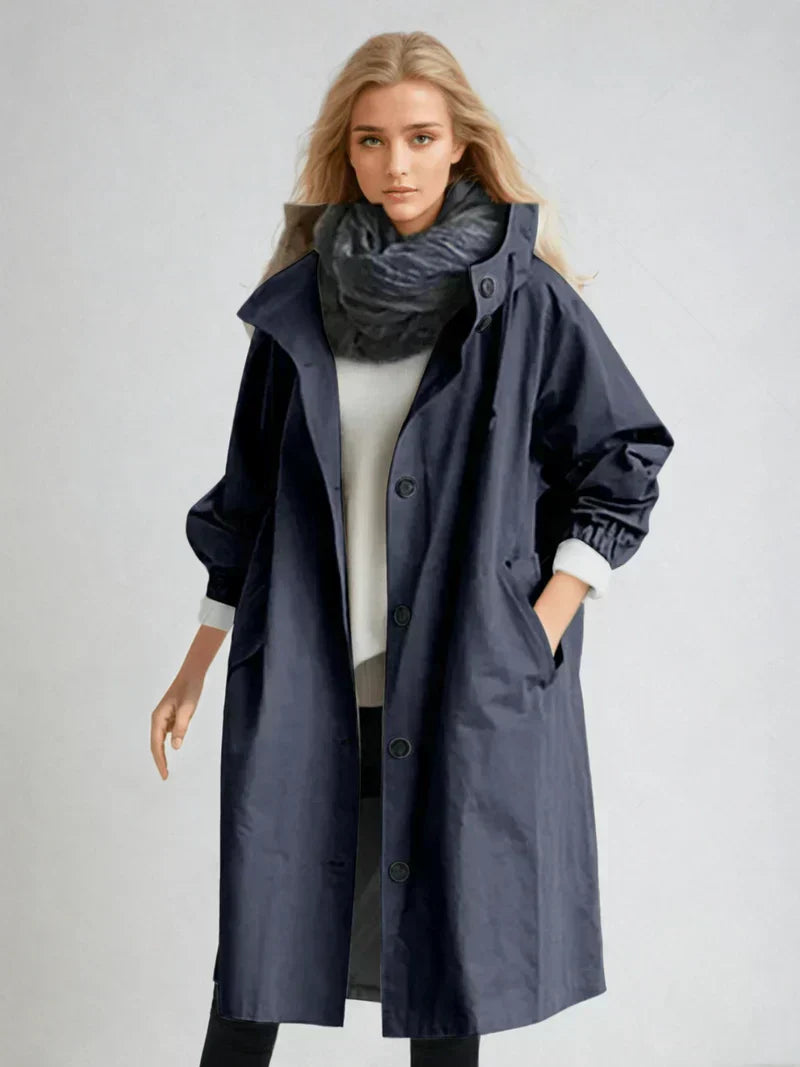 Damen Wintermantel Lang Elegant
