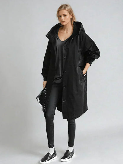 Damen Wintermantel Lang Elegant