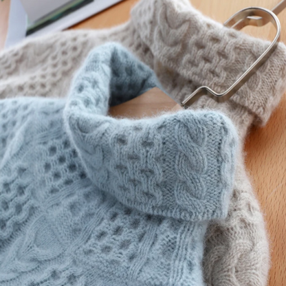 Elegante Kaschmir Rollkragenpullover Damen - IdealeKleiden