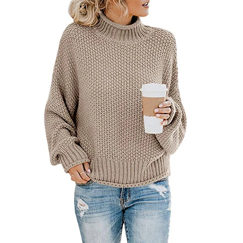 Elegante Damen Rollkragenpullover Luxus Qualität