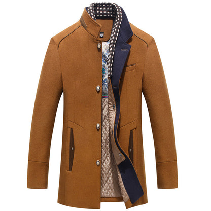 Warme Winterjacke Wollmantel Damen