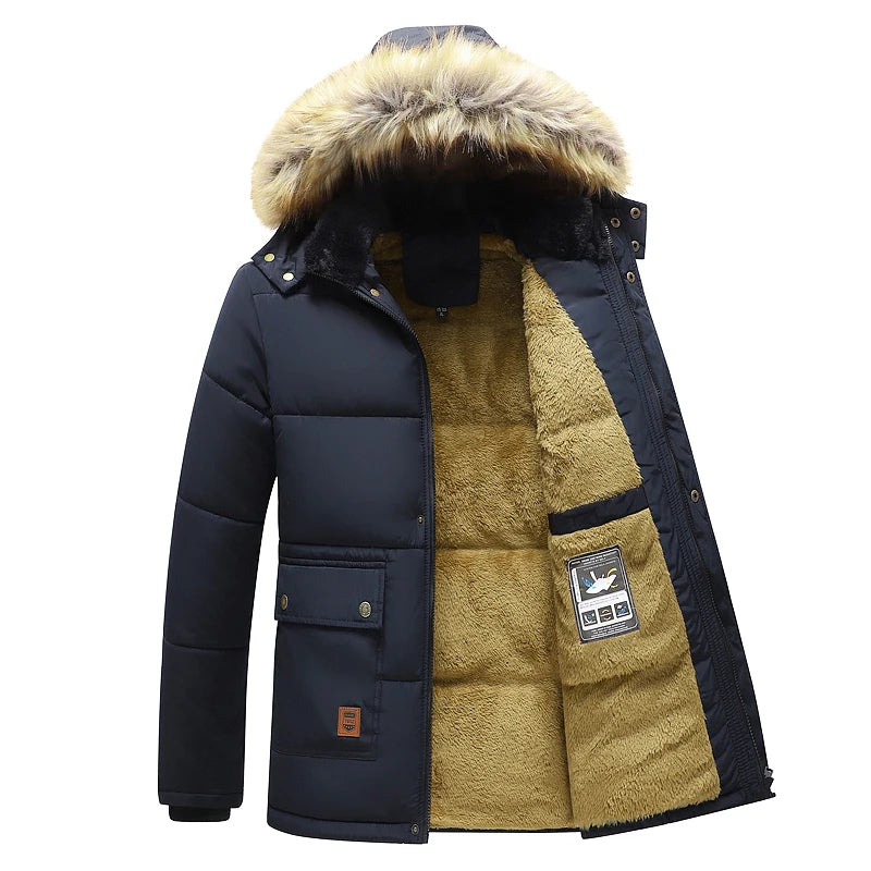 Herren Parka Warm Winterjacke