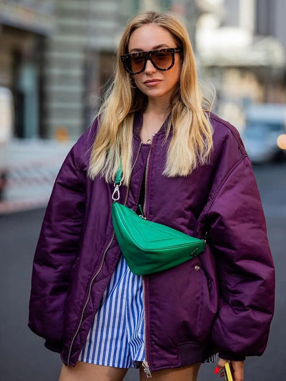 Modische Damenjacke XXL Oversized Style - IdealeKleiden