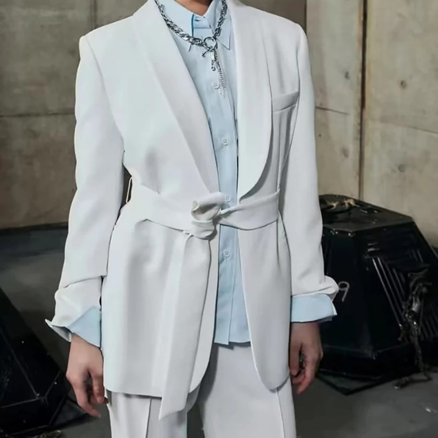 Modisches Hausanzug Set Blazer und Hose Mehrfarbig
