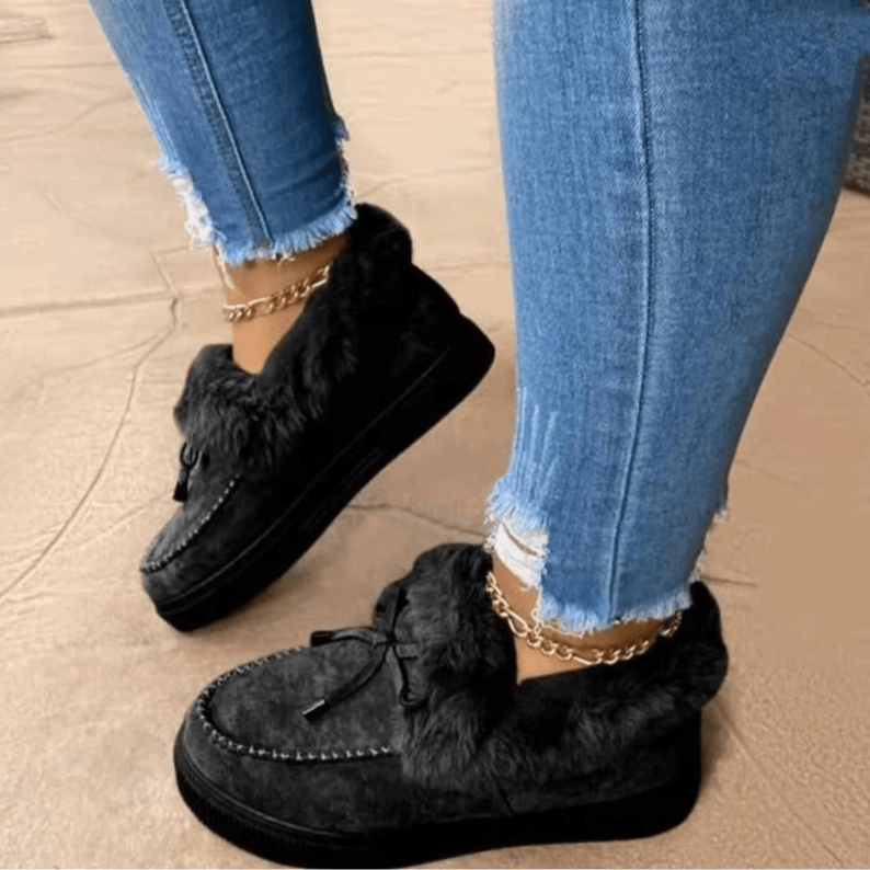 Bequeme Damen Hausschuhe mit Weichem Plüsch
