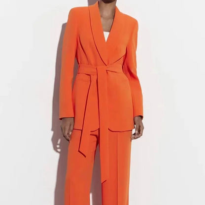 Modisches Hausanzug Set Blazer und Hose Mehrfarbig