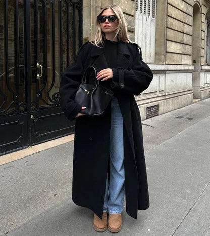 Stylischer Damen Trenchcoat Doppelknöpfer