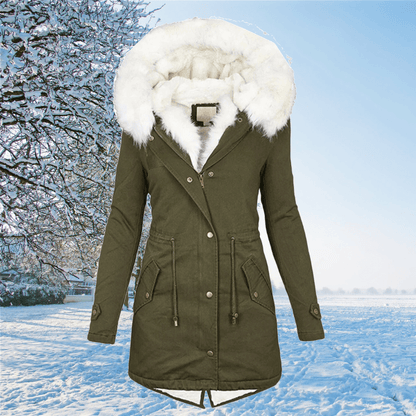 Warme Winterjacke Bequem Lang