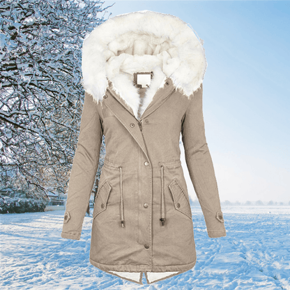 Warme Winterjacke Bequem Lang
