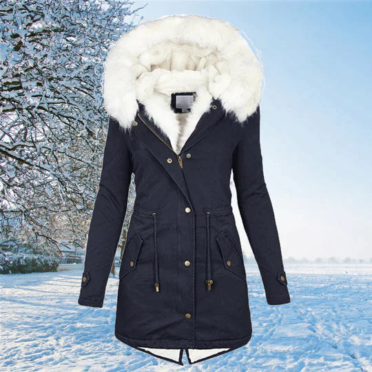 Wintermantel Langarm Warm Elegant Damen