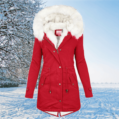 Warme Winterjacke Bequem Lang
