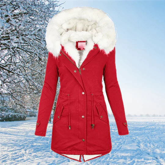 Wintermantel Langarm Warm Elegant Damen