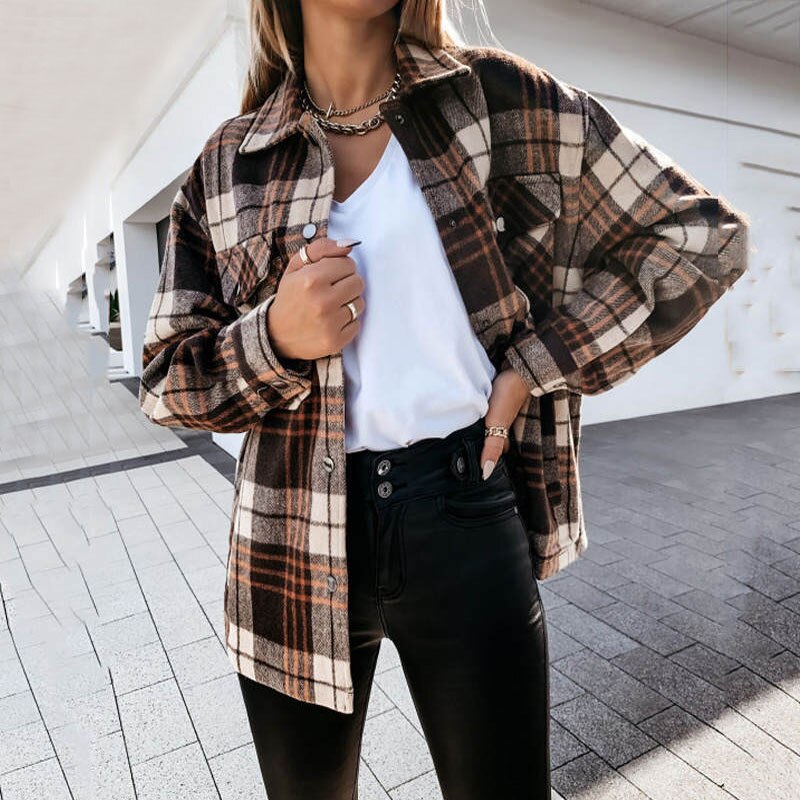 Weiche Damen Flanelljacke Modern