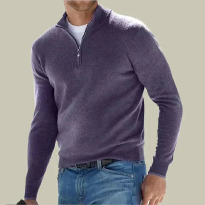 Herren Pullover Klassisch Modern Reißverschluss