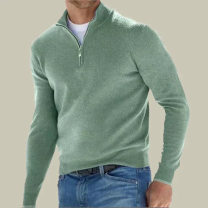Herren Pullover Klassisch Modern Reißverschluss